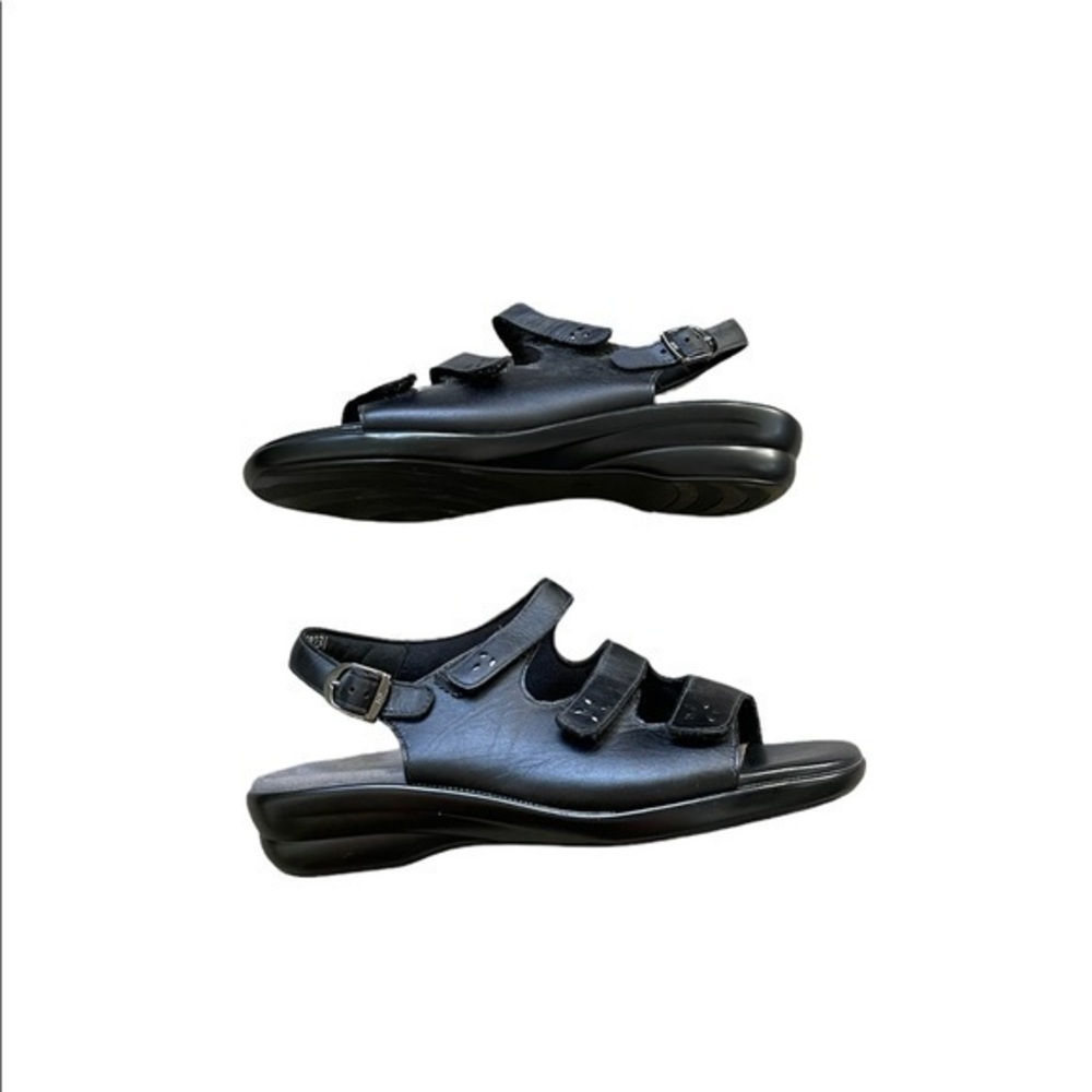 SAS Quatro Black Sandals